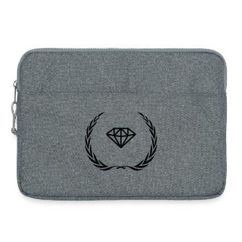 Diamond Symbol Wreath - Laptop bag 15" - heather grey - Front