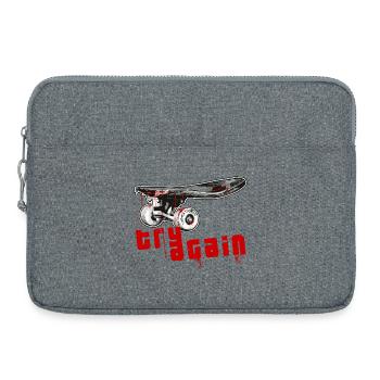 Skateboard - Laptoptasche 15" - Grau meliert - Vorne