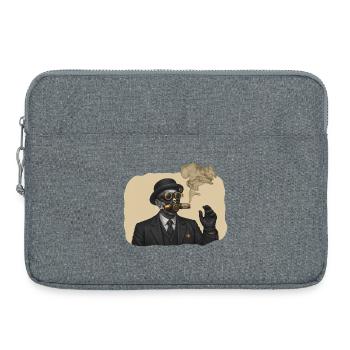 SHERIF SMOKING - steam punk'n'roll - Sacoche pour ordinateur portable 15 pouces - gris chiné - Devant
