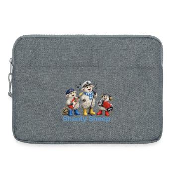 Shanty Sheep Ribbon - Laptop bag 15" - heather grey - Front