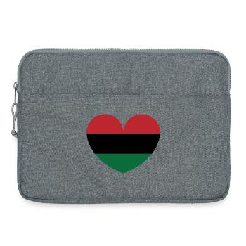 Cœur d’Afrique - Sacoche pour ordinateur portable 15 pouces - gris chiné - Devant
