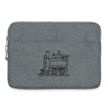 Railroad Comic Style - Laptop bag 15" - heather grey - Front