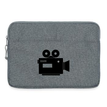 Movie camera - Laptop bag 15" - heather grey - Front