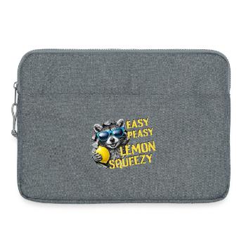 Easy Peasy Lemon Squeezy – Sommer Waschbär - Laptoptasche 15" - Grau meliert - Vorne