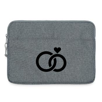 Wedding, Engagement, Wedding Celebration - Laptop bag 15" - heather grey - Front