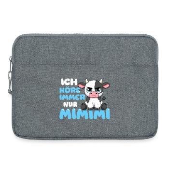 Ich Höre Immer Nur Mimimi Kuh - Laptoptasche 15" - Grau meliert - Vorne