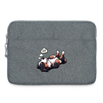 Bouvier bernois, chiens de montagne, propriétaires de chiens de montagne - Sacoche pour ordinateur portable 15 pouces - gris chiné - Devant
