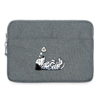 Dalmatiner Dalmatinerhalter Dalmatinerbesitzer - Laptoptasche 15" - Grau meliert - Vorne