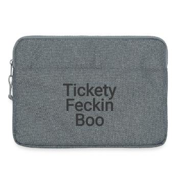 Tickety Feckin Boo Saying - Laptop bag 15" - heather grey - Front