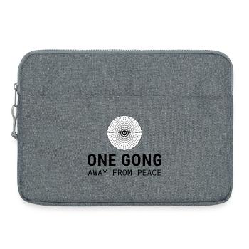 One Gong Away From Peace | Gong Humor - Laptoptasche 15" - Grau meliert - Vorne