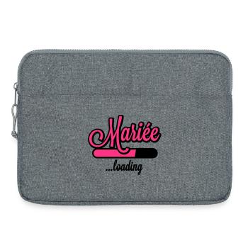 Mariée loading - Laptop bag 15" - heather grey - Front