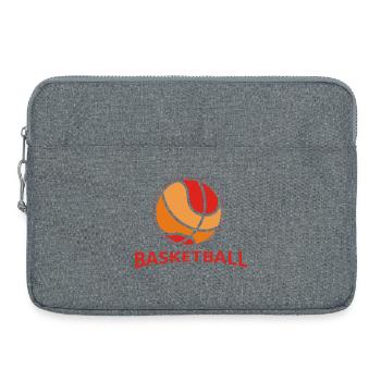 Basketball Retro Design - Laptoptasche 15" - Grau meliert - Vorne