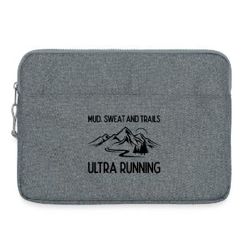 Ultra Running - Mud, Sweat and Trails - Laptop bag 15" - heather grey - Front