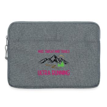 Ultra Running - Mud, Sweat and Trails - Laptop bag 15" - heather grey - Front