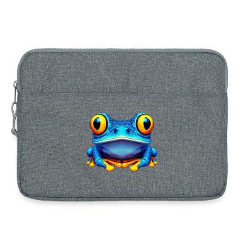 Grenouille - Sacoche pour ordinateur portable 15 pouces - gris chiné - Devant