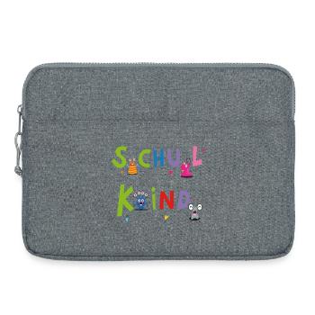 Schulkind - Laptoptasche 15" - Grau meliert - Vorne