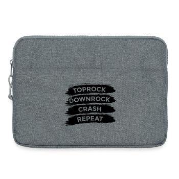 Dicton breakdancer - Sacoche pour ordinateur portable 15 pouces - gris chiné - Devant