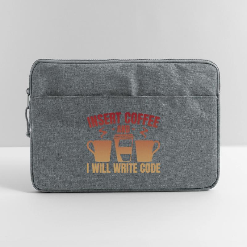 Throw in coffee and write code Laptop bag 15"