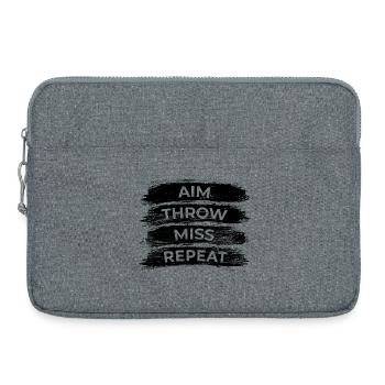 Routine de fléchettes - Sacoche pour ordinateur portable 15 pouces - gris chiné - Devant