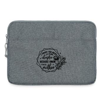 I Trust The Next Chapter Author - Laptop bag 15" - heather grey - Front