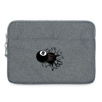 8-Ball Goldschweif - Laptoptasche 15" - Grau meliert - Vorne