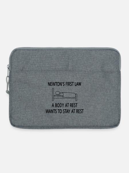 Newtons erstes Gesetz - Laptoptasche 15" - Grau meliert