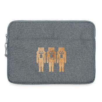3 casse-noisette en bois Noël symbole de décoration de l’Avent - Sacoche pour ordinateur portable 15 pouces - gris chiné - Devant