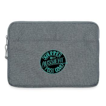 Pire qu’il n’y paraît, l’après-Covid - Sacoche pour ordinateur portable 15 pouces - gris chiné - Devant