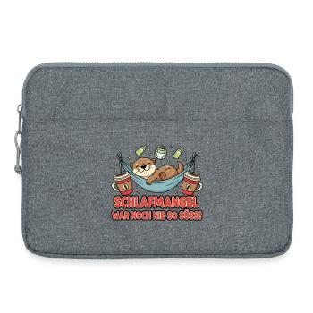 Sleeping angel otter in hammock - Laptop bag 15" - heather grey - Front