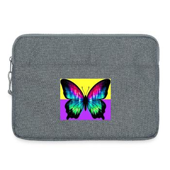 papillon - Sacoche pour ordinateur portable 15 pouces - gris chiné - Devant