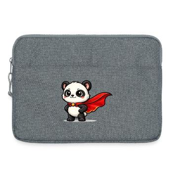Panda – Petit Super Panda - Sacoche pour ordinateur portable 15 pouces - gris chiné - Devant