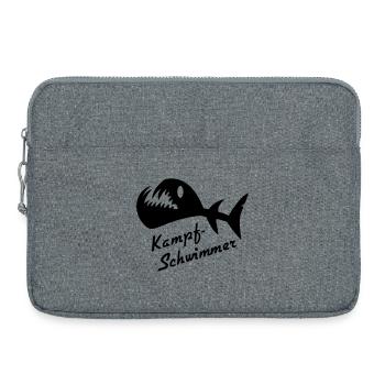Battle Whimmer Fish 2 - Laptop bag 15" - heather grey - Front