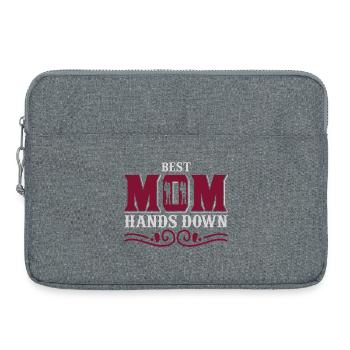 Beste Mama ohne Zweifel – Muttertagsgeschenk - Laptoptasche 15" - Grau meliert - Vorne