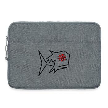 Blossoms Fish Fantasy - Laptop bag 15" - heather grey - Front