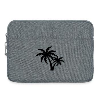 Symbole du palmier - Sacoche pour ordinateur portable 15 pouces - gris chiné - Devant