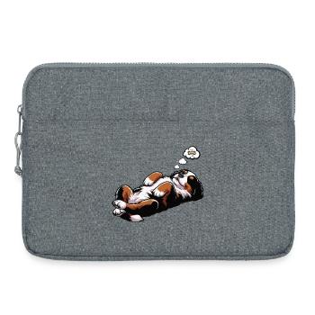 Bouvier bernois, chiens de montagne, propriétaires de chiens de montagne - Sacoche pour ordinateur portable 15 pouces - gris chiné - Devant