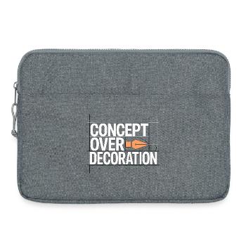 Logo Designer Concept Over Branding Specialist - Laptop bag 15" - heather grey - Front