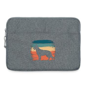Dingo Australian Wild Dog Animal Lover Design - Laptop bag 15" - heather grey - Front