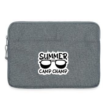 Summer Camp Champ Lustig Kinder Outdoor Abenteuer - Laptoptasche 15" - Grau meliert - Vorne