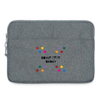 Bonne Fête Maman - Sacoche pour ordinateur portable 15 pouces - gris chiné - Devant