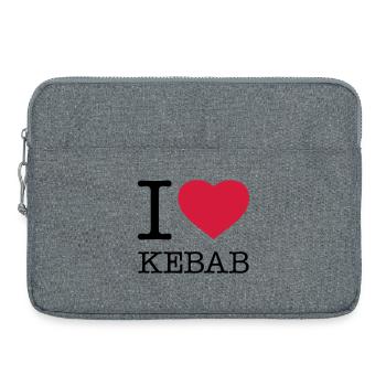 I LOVE KEBAB - Sacoche pour ordinateur portable 15 pouces - gris chiné - Devant