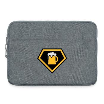Super Drinking Team - Sacoche pour ordinateur portable 15 pouces - gris chiné - Devant