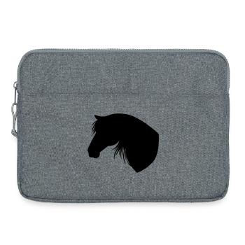 Horse - Laptop bag 15" - heather grey - Front