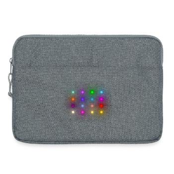 Disco / Fête lumière - Sacoche pour ordinateur portable 15 pouces - gris chiné - Devant