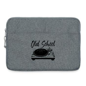 Old School - Turntables - Laptop bag 15" - heather grey - Front