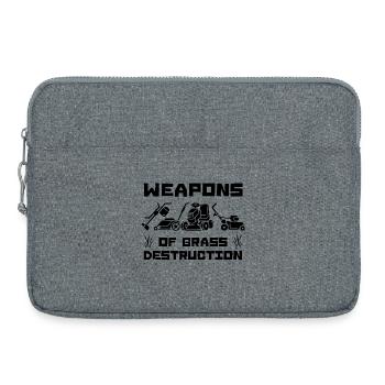 Armes de destruction de l’herbe - Sacoche pour ordinateur portable 15 pouces - gris chiné - Devant