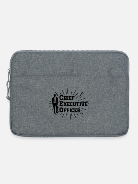 CEO - Chief Executive Officer - Laptoptasche 15" - Grau meliert