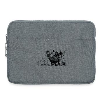Deer - Laptop bag 15" - heather grey - Front