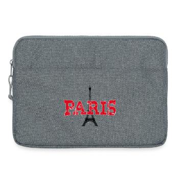 Paris, la ville de l’amour - Sacoche pour ordinateur portable 15 pouces - gris chiné - Devant
