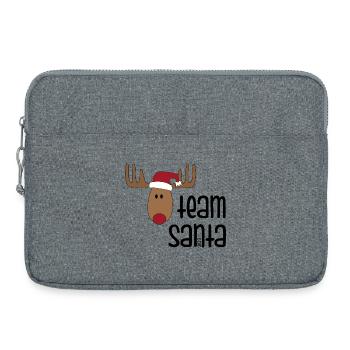Noël 2023 - Sacoche pour ordinateur portable 15 pouces - gris chiné - Devant